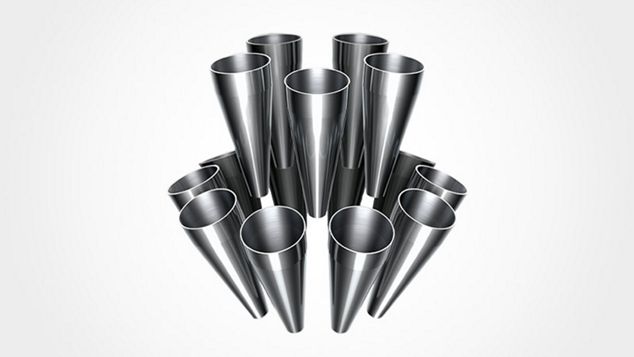 Detail of Dyson V8 vacuum cleaner cyclones.
